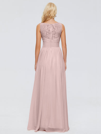 Kayla Straps Lace Chiffon Bridesmaid Dresses