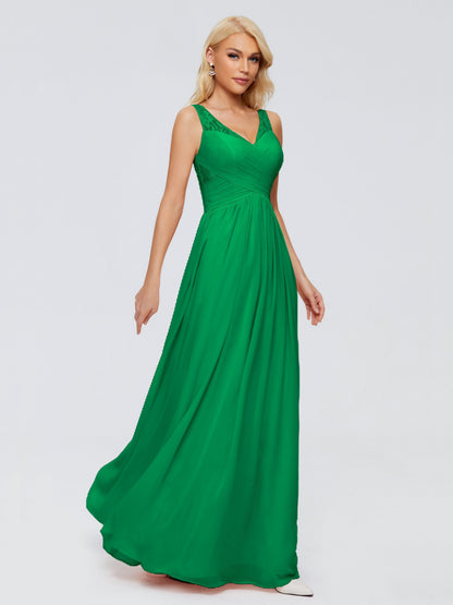Kayla Straps Lace Chiffon Bridesmaid Dresses
