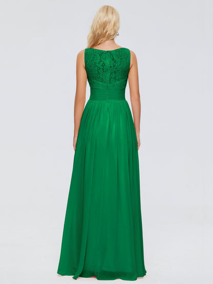Kayla Straps Lace Chiffon Bridesmaid Dresses