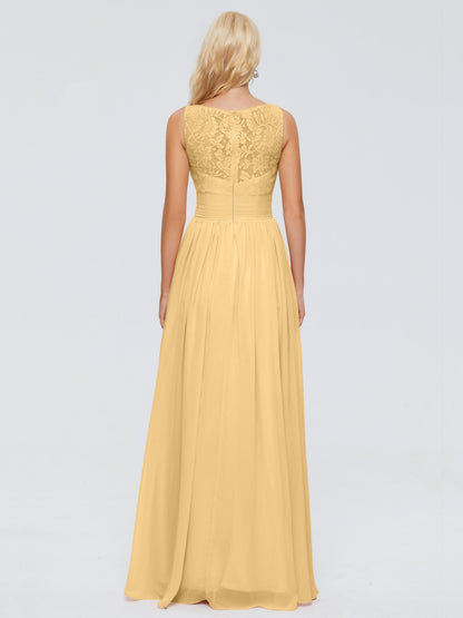 Kayla Straps Lace Chiffon Bridesmaid Dresses