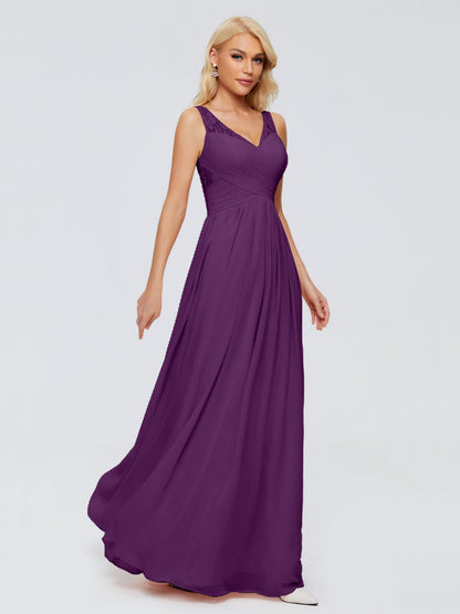 Kayla Straps Lace Chiffon Bridesmaid Dresses