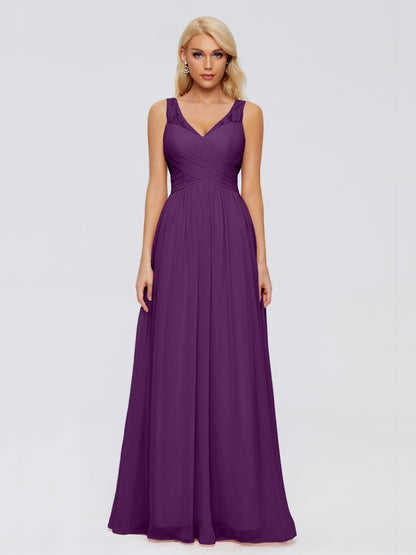 Kayla Straps Lace Chiffon Bridesmaid Dresses