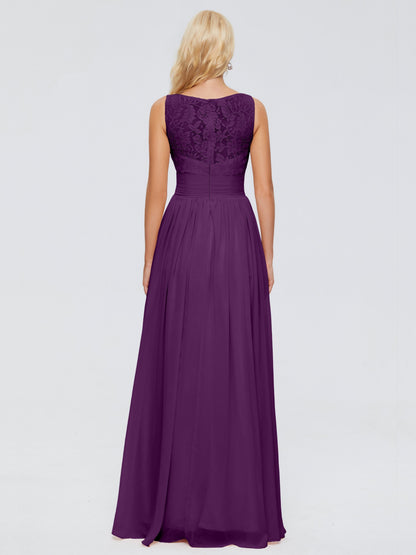 Kayla Straps Lace Chiffon Bridesmaid Dresses
