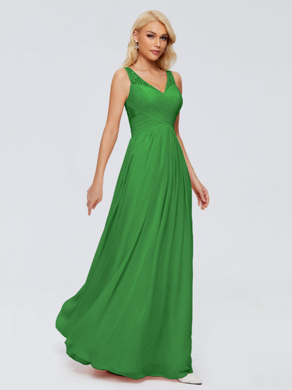 Kayla Straps Lace Chiffon Bridesmaid Dresses