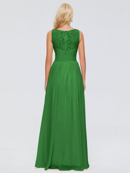 Kayla Straps Lace Chiffon Bridesmaid Dresses