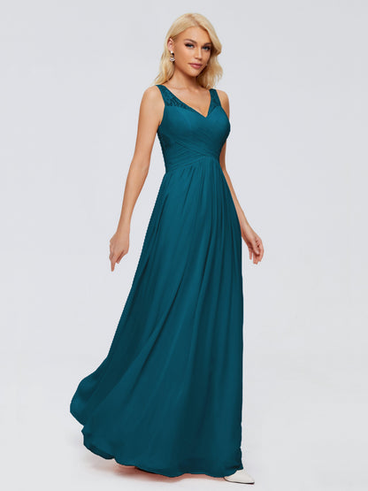 Kayla Straps Lace Chiffon Bridesmaid Dresses