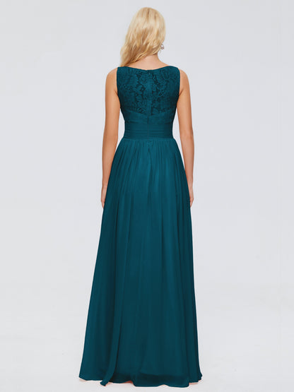 Kayla Straps Lace Chiffon Bridesmaid Dresses