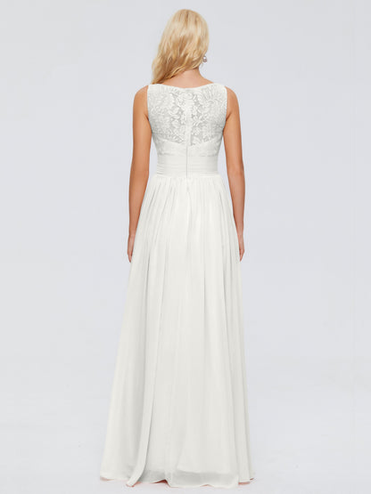Kayla Straps Lace Chiffon Bridesmaid Dresses
