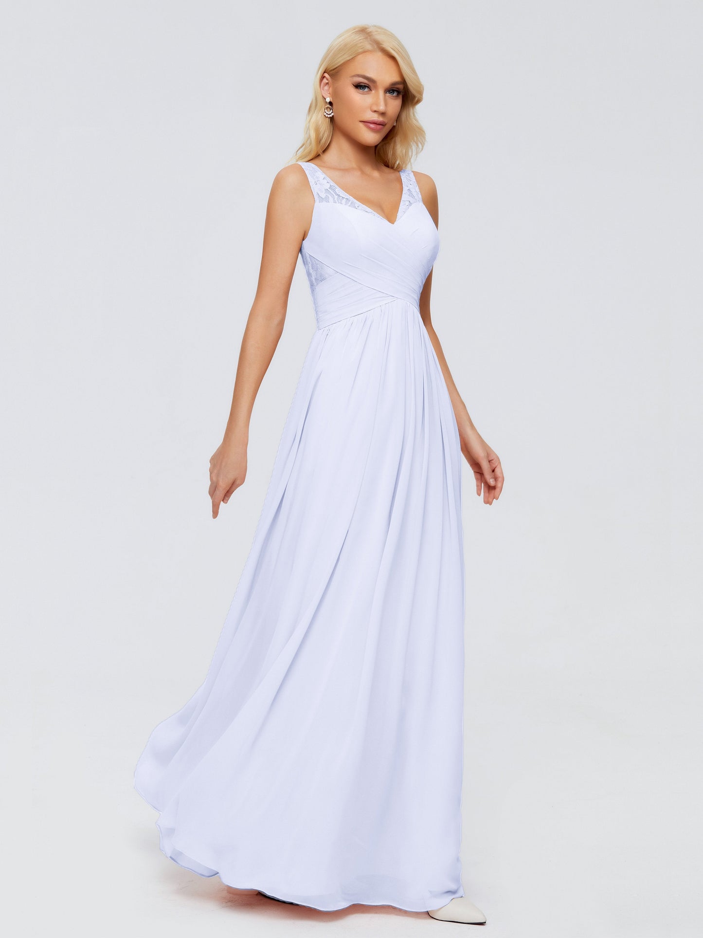 Kayla Straps Lace Chiffon Bridesmaid Dresses