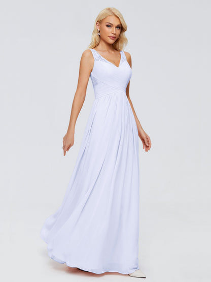 Kayla Straps Lace Chiffon Bridesmaid Dresses