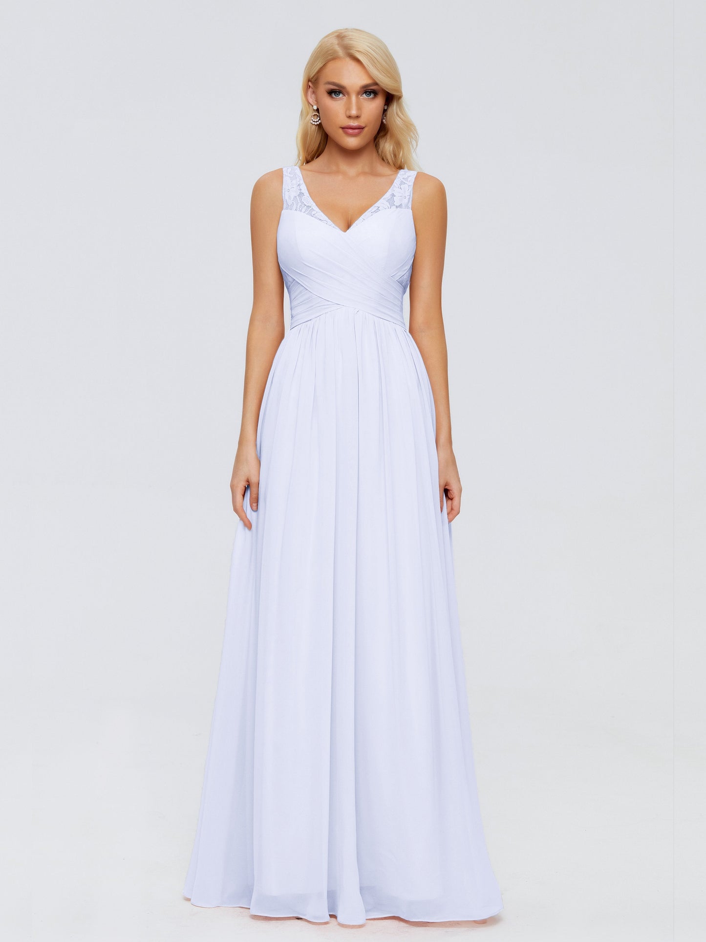 Kayla Straps Lace Chiffon Bridesmaid Dresses