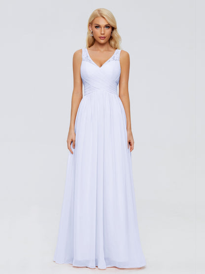 Kayla Straps Lace Chiffon Bridesmaid Dresses