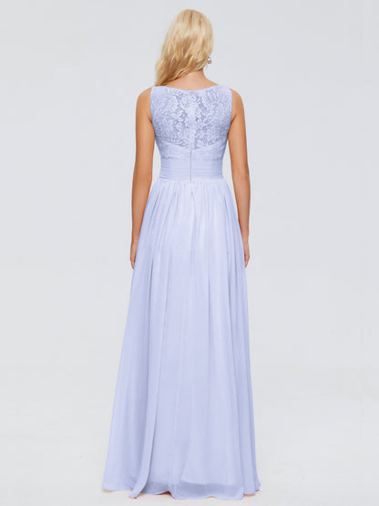 Kayla Straps Lace Chiffon Bridesmaid Dresses