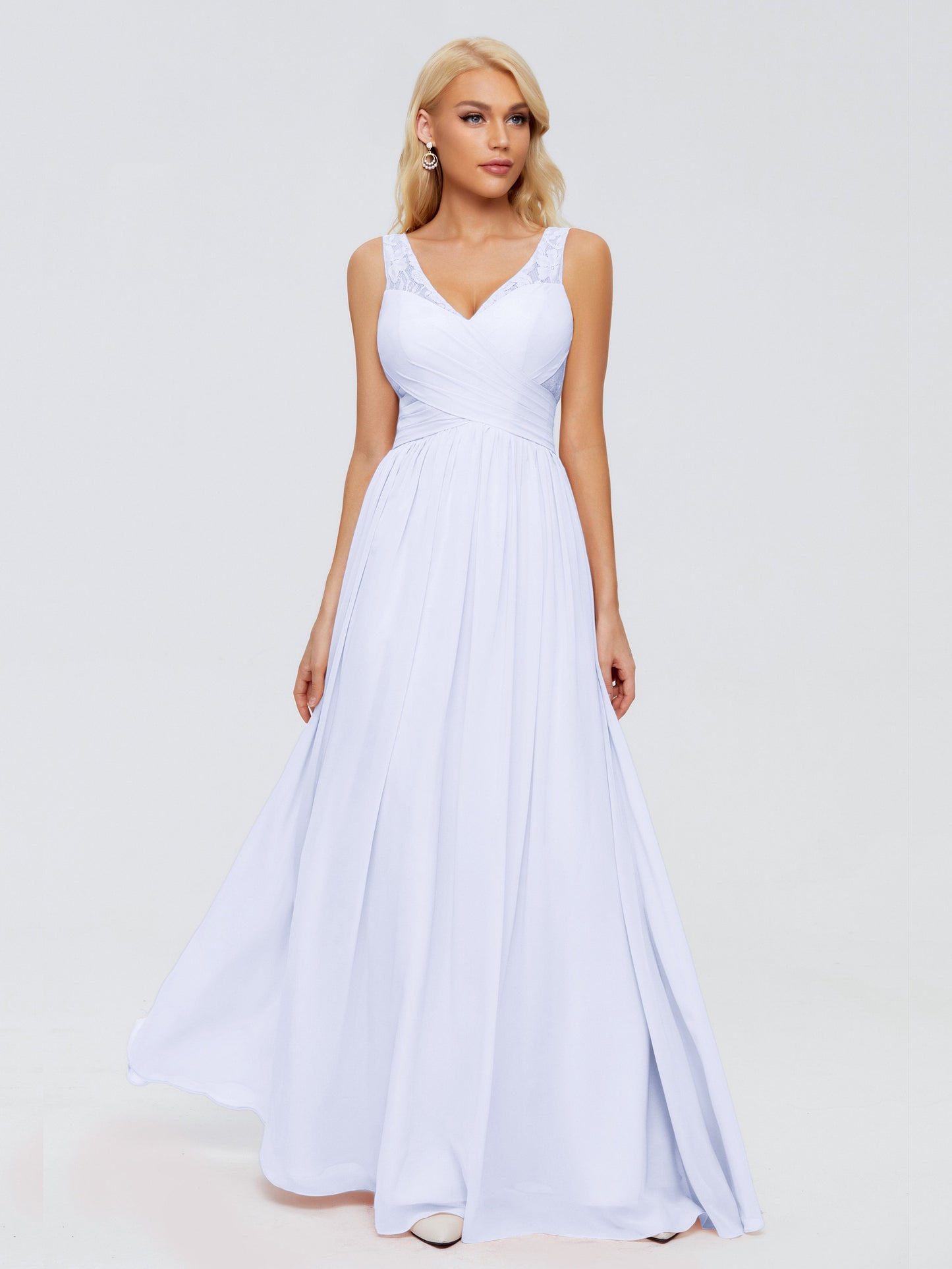 Kayla Straps Lace Chiffon Bridesmaid Dresses