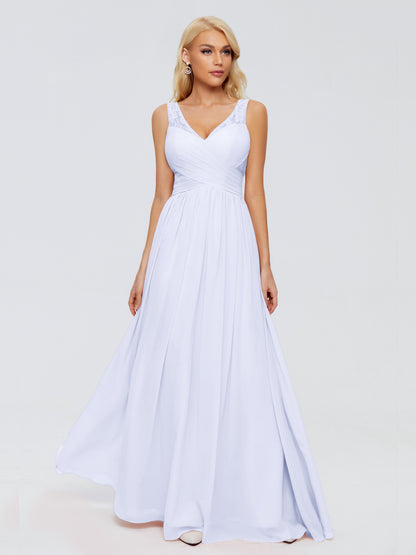 Kayla Straps Lace Chiffon Bridesmaid Dresses