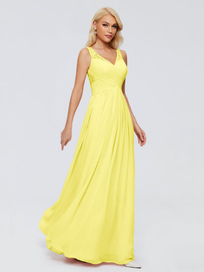 Kayla Straps Lace Chiffon Bridesmaid Dresses