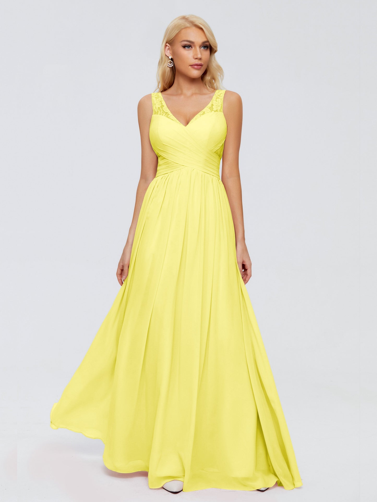Kayla Straps Lace Chiffon Bridesmaid Dresses