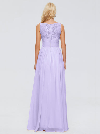Kayla Straps Lace Chiffon Bridesmaid Dresses