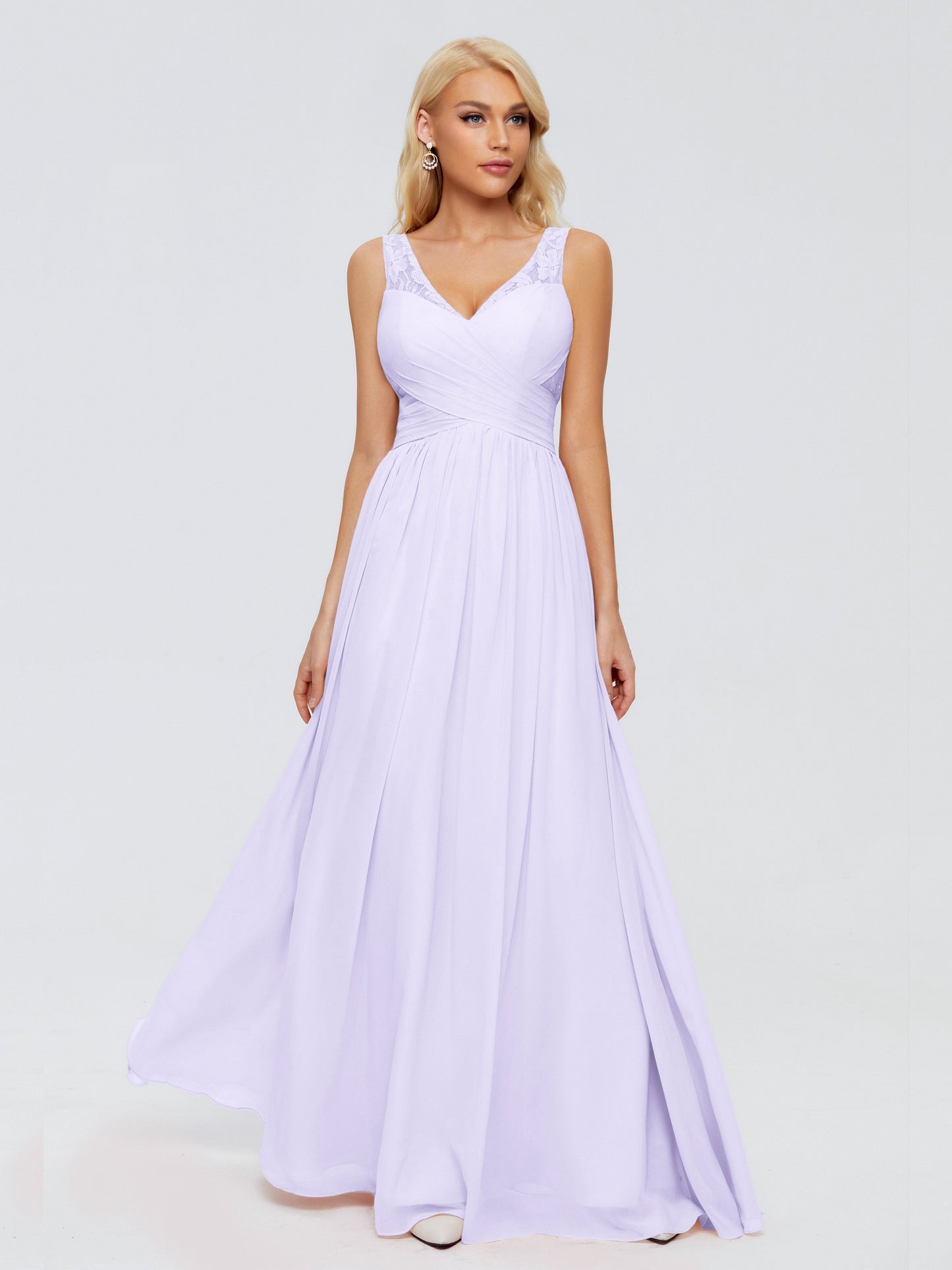 Kayla Straps Lace Chiffon Bridesmaid Dresses