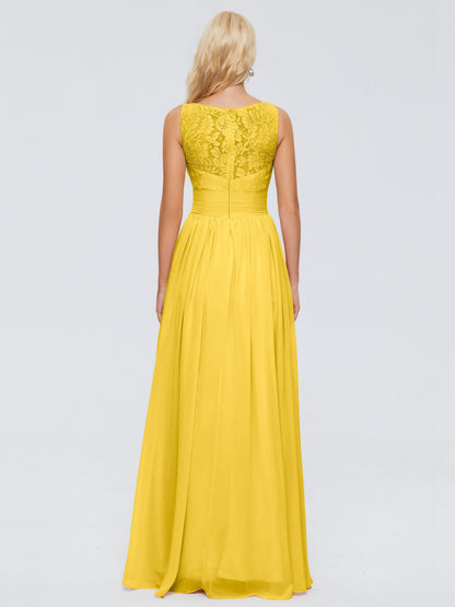 Kayla Straps Lace Chiffon Bridesmaid Dresses