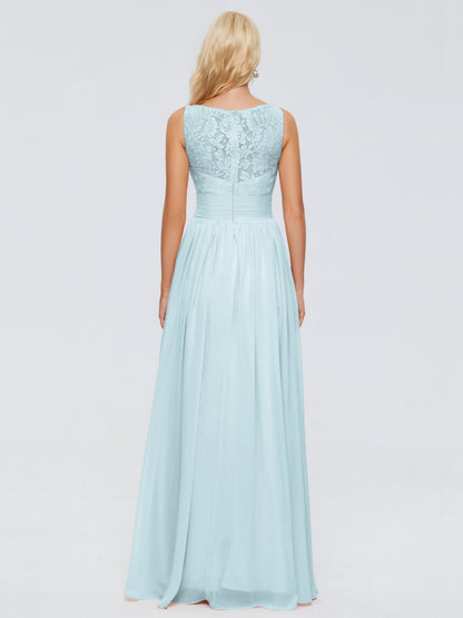 Kayla Straps Lace Chiffon Bridesmaid Dresses
