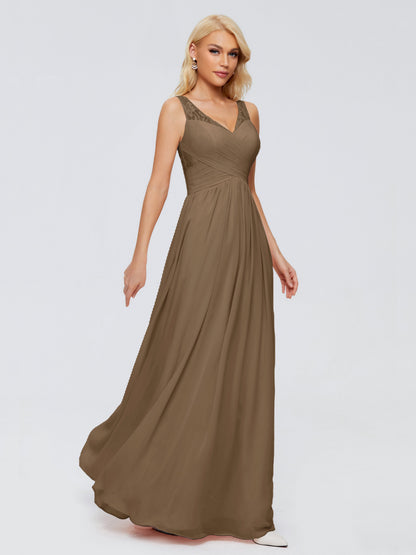 Kayla Straps Lace Chiffon Bridesmaid Dresses