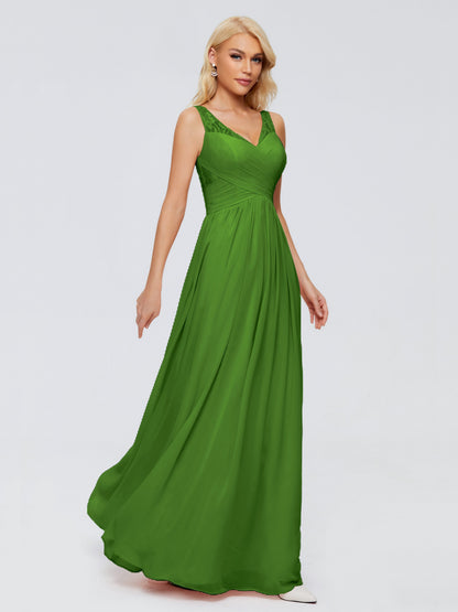 Kayla Straps Lace Chiffon Bridesmaid Dresses