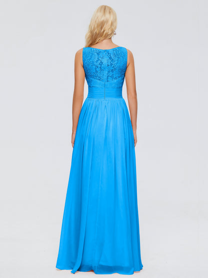 Kayla Straps Lace Chiffon Bridesmaid Dresses