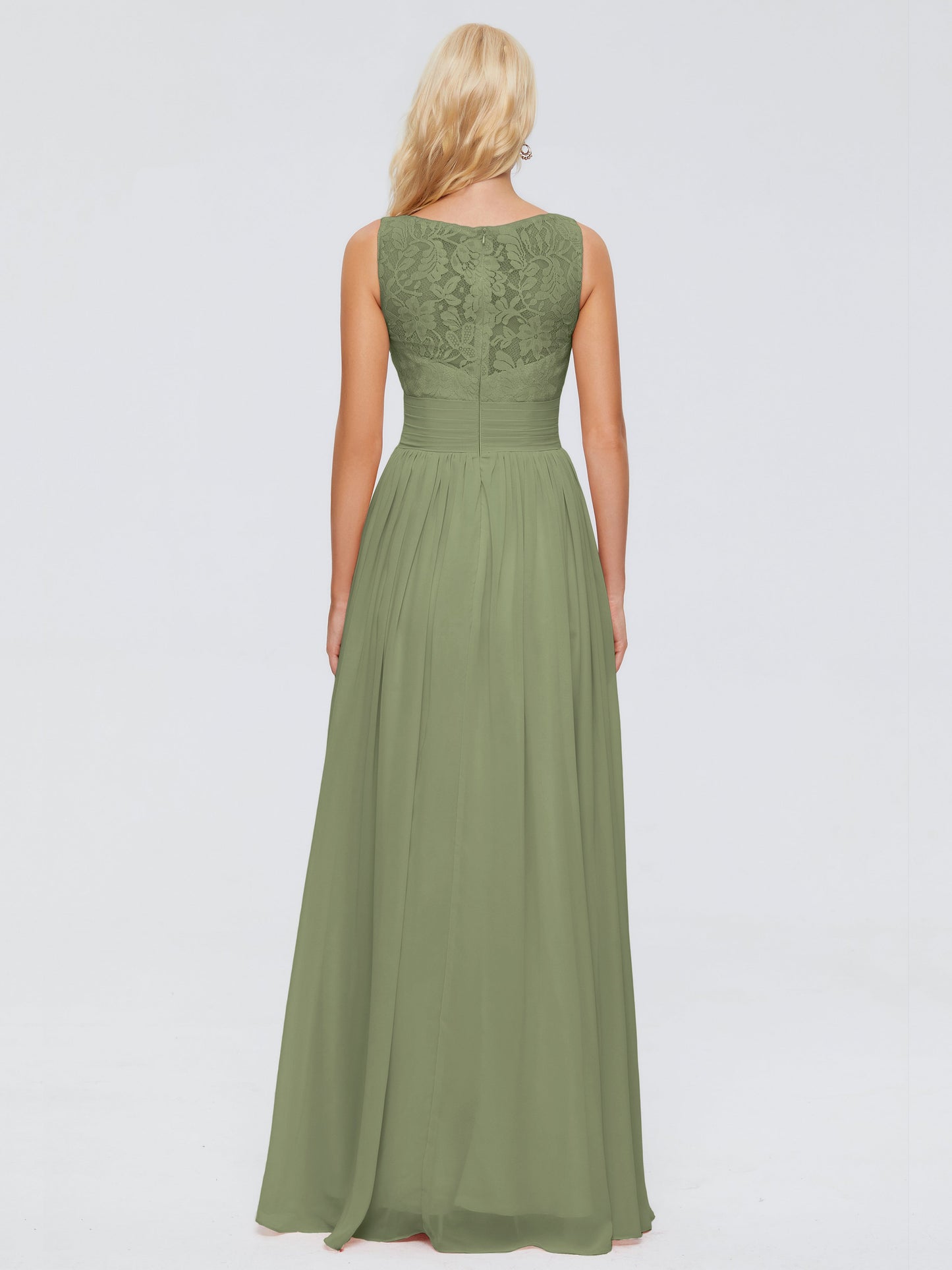 Kayla Straps Lace Chiffon Bridesmaid Dresses