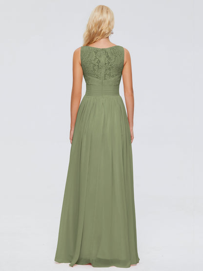 Kayla Straps Lace Chiffon Bridesmaid Dresses