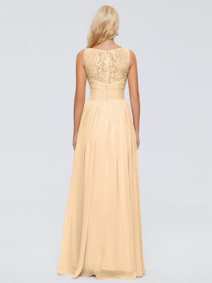 Kayla Straps Lace Chiffon Bridesmaid Dresses