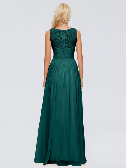 Kayla Straps Lace Chiffon Bridesmaid Dresses