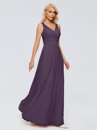 Kayla Straps Lace Chiffon Bridesmaid Dresses