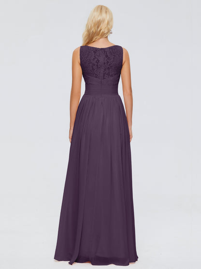 Kayla Straps Lace Chiffon Bridesmaid Dresses