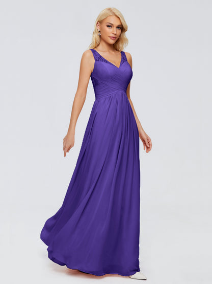Kayla Straps Lace Chiffon Bridesmaid Dresses