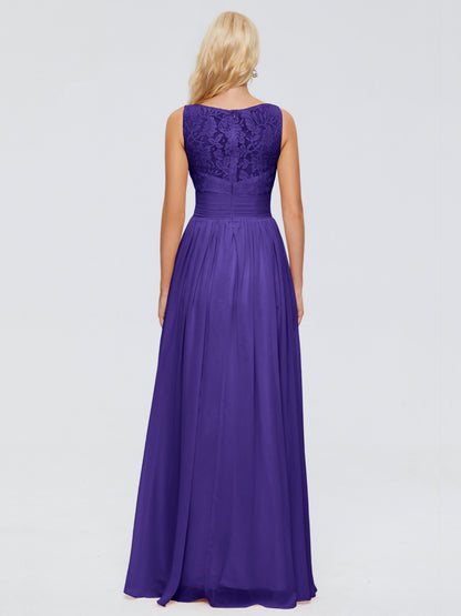 Kayla Straps Lace Chiffon Bridesmaid Dresses