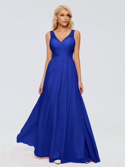 Kayla Straps Lace Chiffon Bridesmaid Dresses