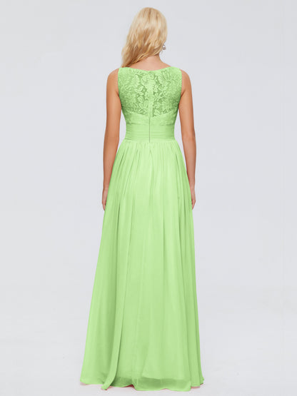 Kayla Straps Lace Chiffon Bridesmaid Dresses