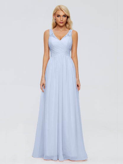 Kayla Straps Lace Chiffon Bridesmaid Dresses