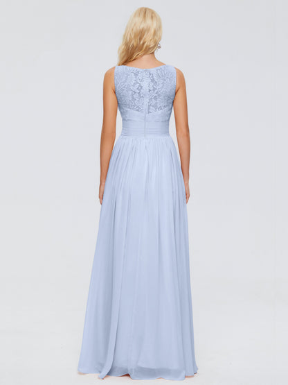 Kayla Straps Lace Chiffon Bridesmaid Dresses