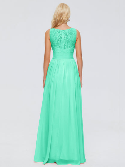 Kayla Straps Lace Chiffon Bridesmaid Dresses