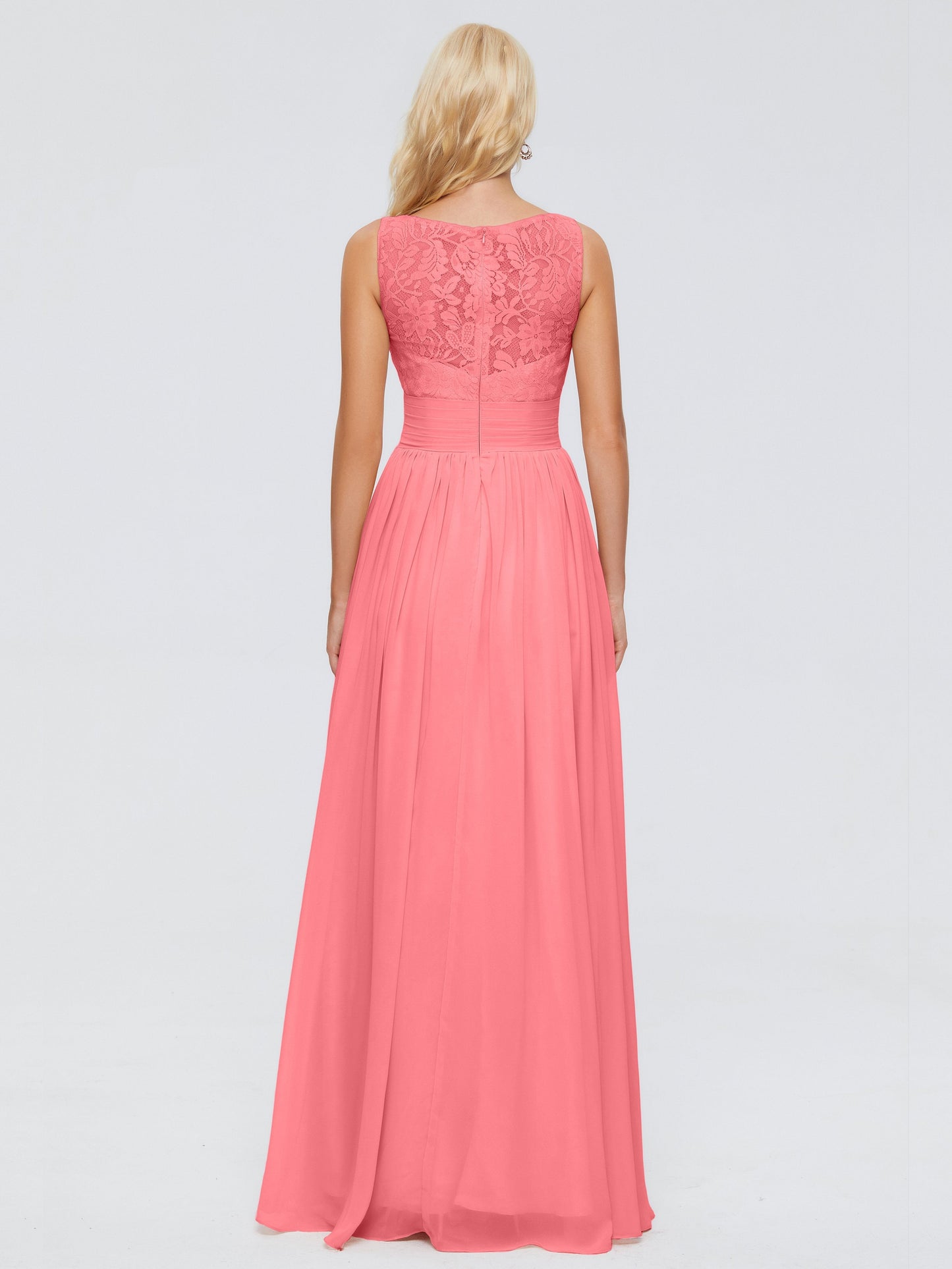 Kayla Straps Lace Chiffon Bridesmaid Dresses