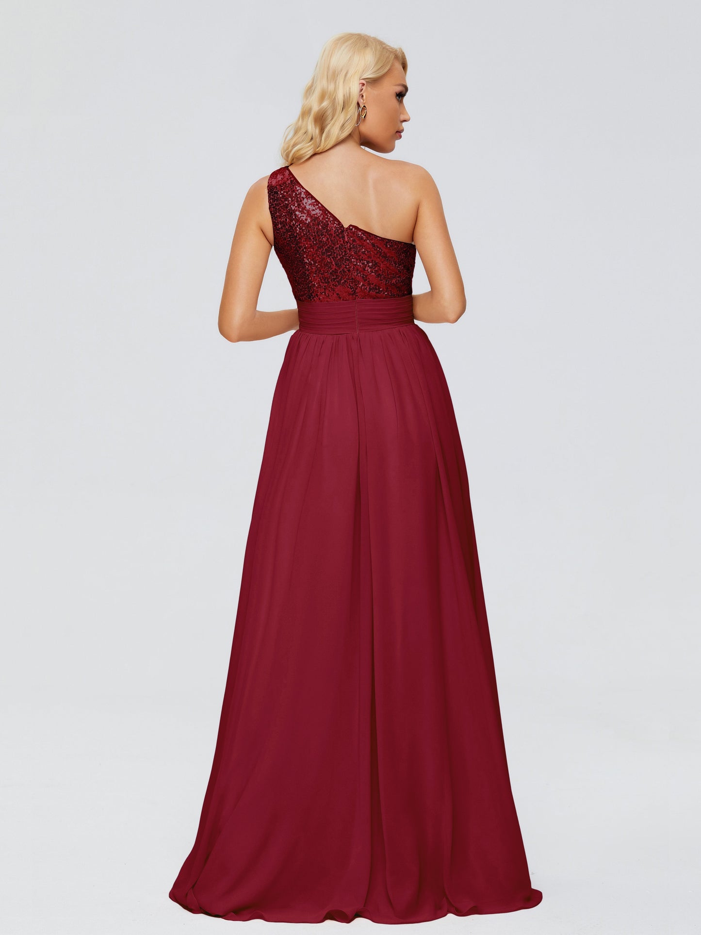 Margaret One-Shoulder Sequins Bridesmaid Dress
