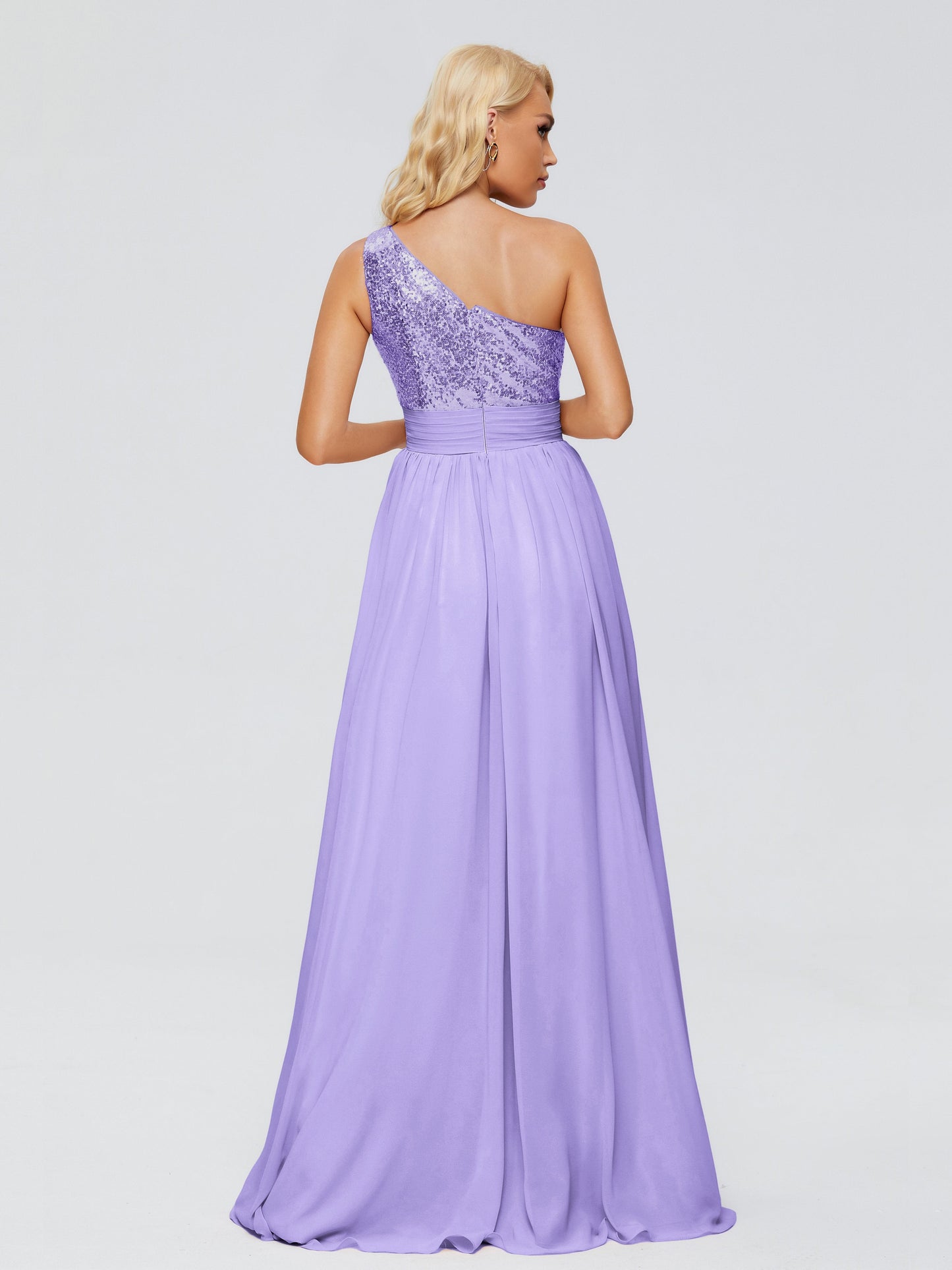 Margaret One-Shoulder Sequins Bridesmaid Dress