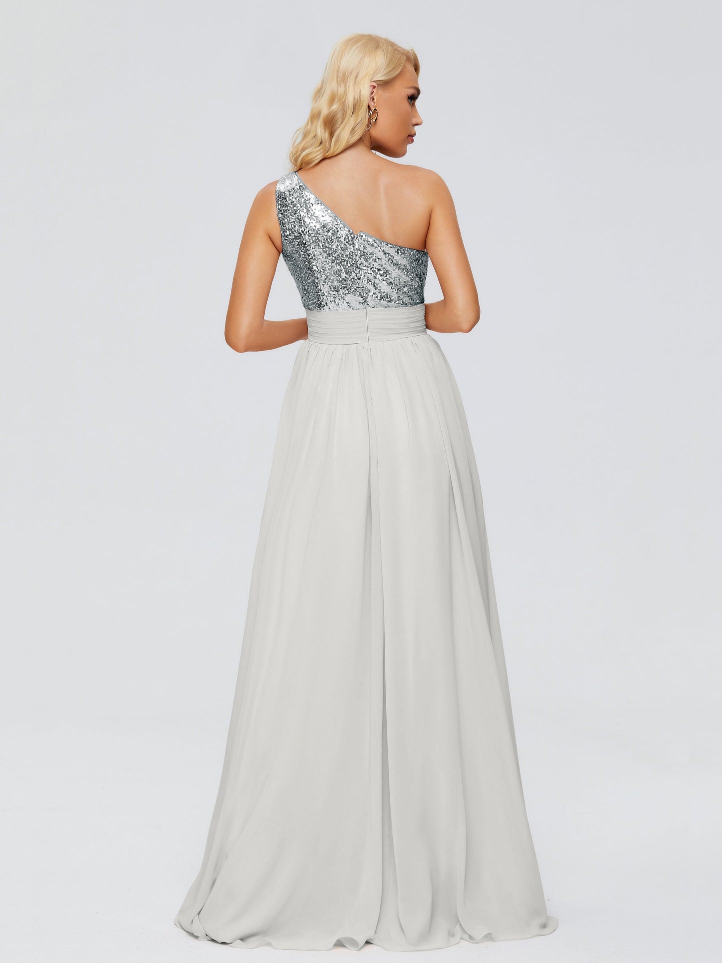 Margaret One-Shoulder Sequins Bridesmaid Dress