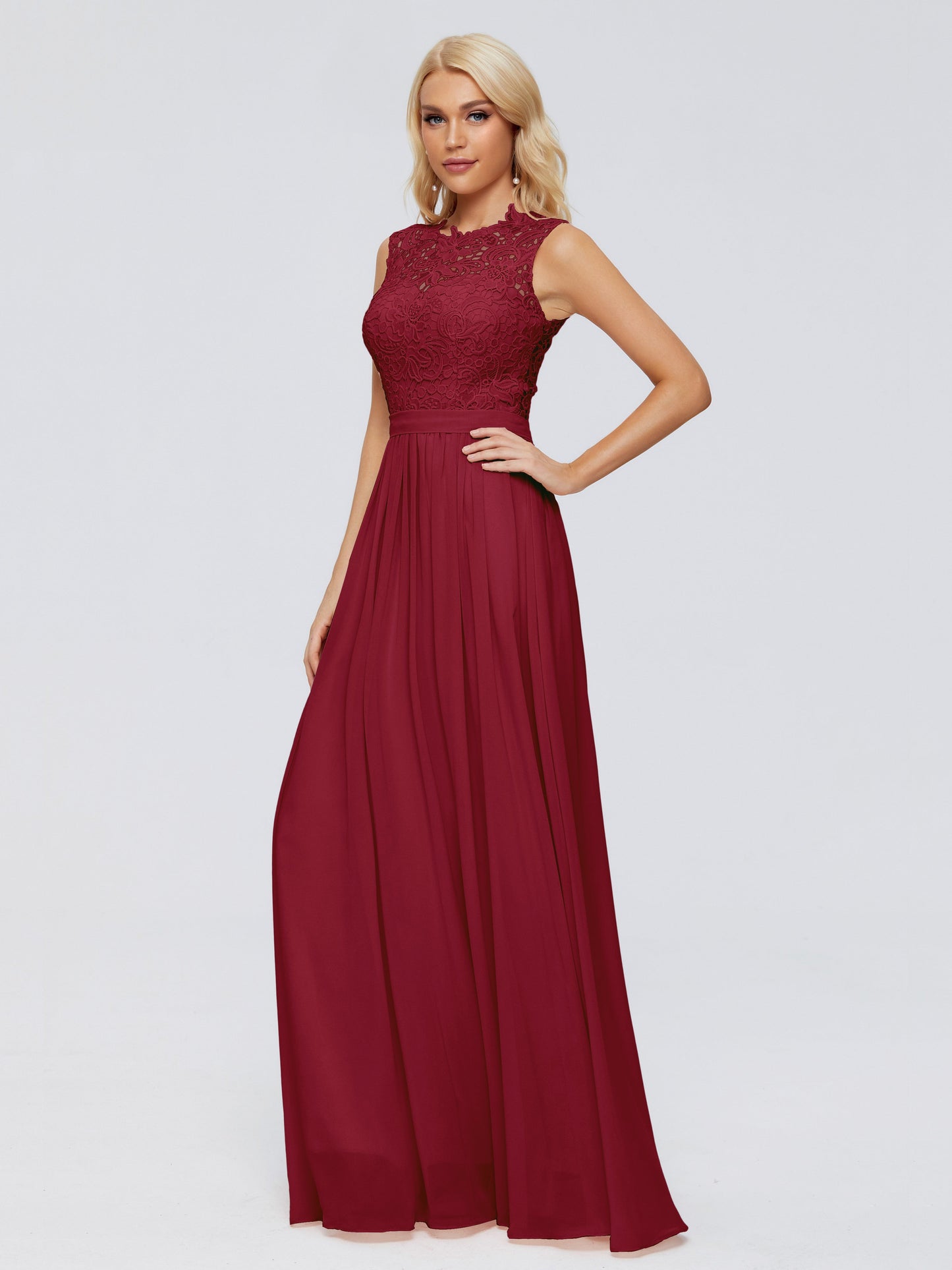 Melody A-Line Bateau Chiffon Bridesmaid Dresses