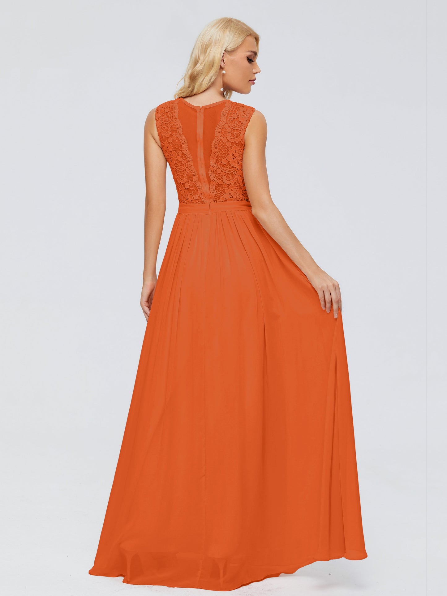 Melody A-Line Bateau Chiffon Bridesmaid Dresses