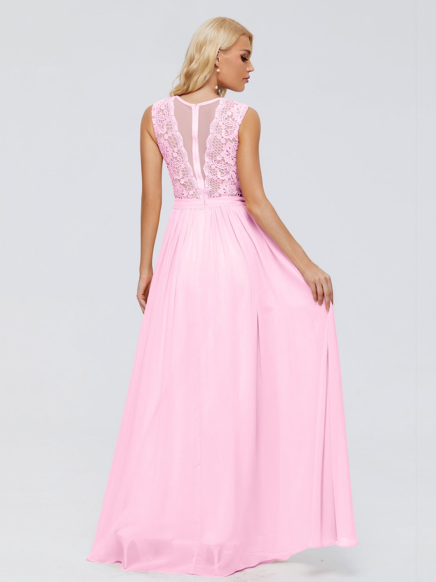 Melody A-Line Bateau Chiffon Bridesmaid Dresses