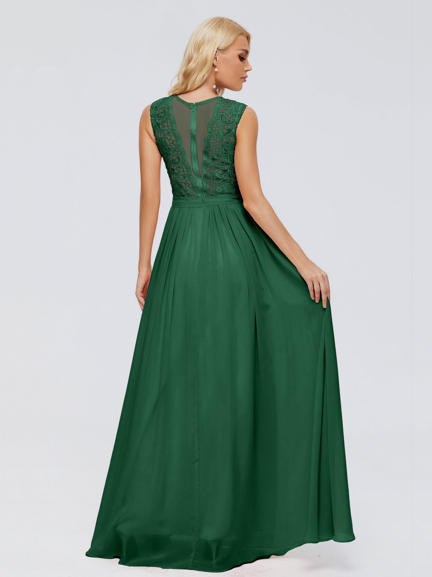 Melody A-Line Bateau Chiffon Bridesmaid Dresses