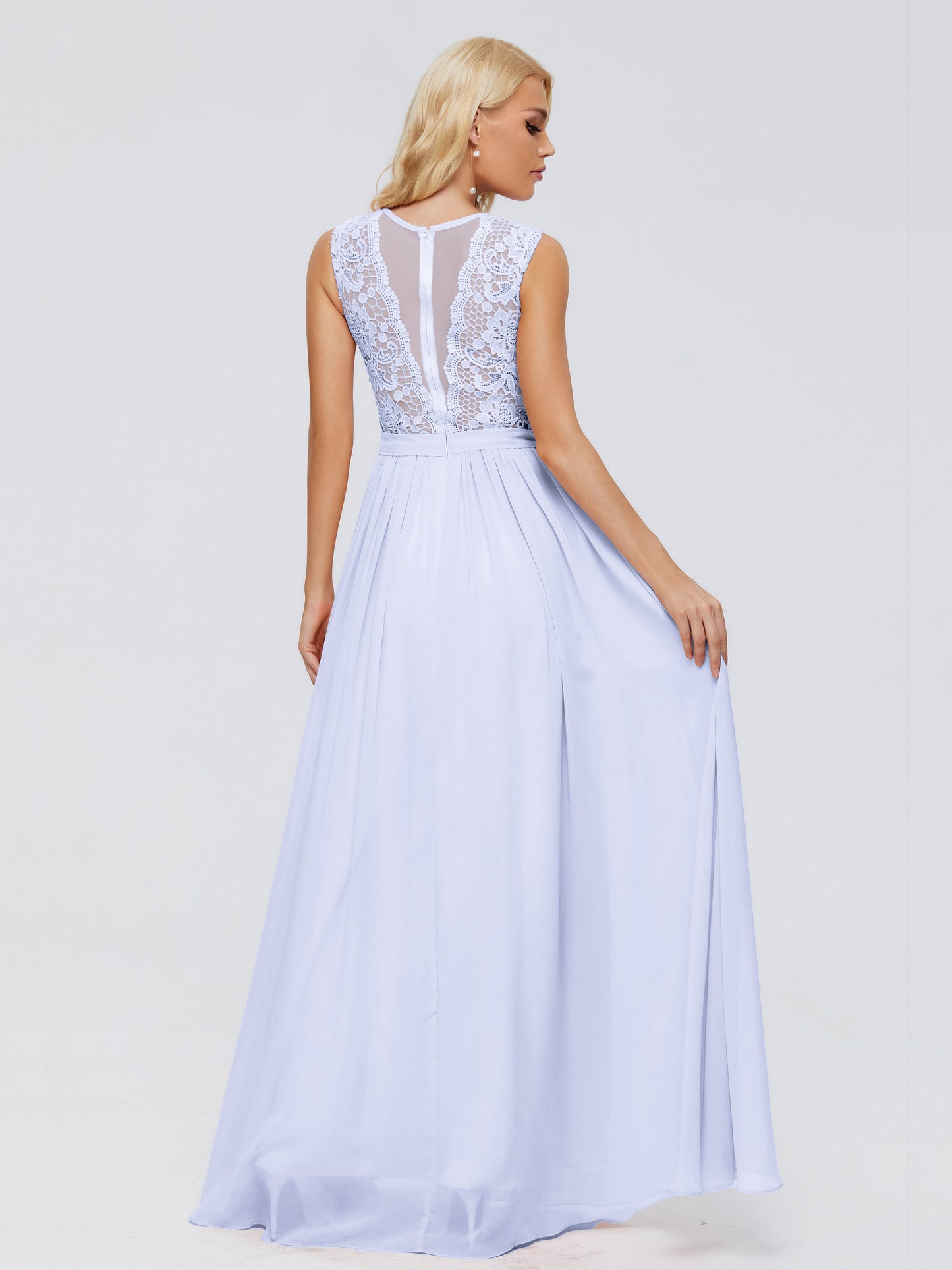 Melody A-Line Bateau Chiffon Bridesmaid Dresses